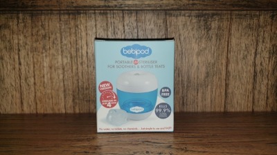 48 X BRAND NEW BOXED BEBIPOD PORTABLE UV STERILISER FOR SOOTHERS AND BOTTLE TEATS - IN 2 BOXES