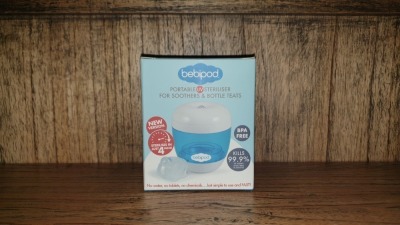 48 X BRAND NEW BOXED BEBIPOD PORTABLE UV STERILISER FOR SOOTHERS AND BOTTLE TEATS - IN 2 BOXES