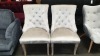2 X SILVER BUTTON SINGLE CHAIRS