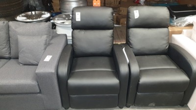 1 X HUDSON FL RECLINER CHAIR BLACK