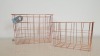 20 X SET OF 2 METAL COPPER BASKETS - IN 5 BOXES