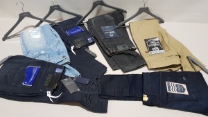 6 X PAIRS OF BRAND NEW G-STAR RAW JEANS IN VARIOUS STYLES & COLOURS IE. LIGHT BLUE, DARK BLUE AND GREY ETC - RRP £480 - SIZE 30
