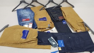 6 X PAIRS OF BRAND NEW G-STAR RAW JEANS IN VARIOUS STYLES & COLOURS IE. LIGHT BLUE, DARK BLUE AND BROWN ETC - RRP £480 - SIZE 29