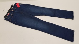 9 X BRAND NEW SPANX KIRBY 5 HIGH RISE STRAIGHT JEANS, SIZE 30 (UK 16) - (ORIG RRP $128 - TOTAL $1152)