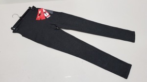 8 X BRAND NEW SPANX CHARCOAL HEATHER PONTE LEGGINGS, SIZE SMALL (UK 8-10, ORIG RRP $98 EACH - TOTAL $784)