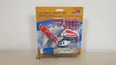 48 X FUN PLANE AIRPORT SET (FPAPS`164BL) RRP 29 IN 1 BOX