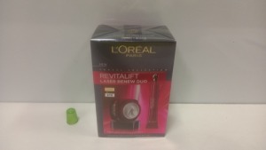 15 X BRAND NEW LOREAL PARIS REVITALIFT LASER RENEW DUO (DAY + EYE) TRAVEL COLLECTION TRIPLE ACTION WITH ADVANCED ANTI-AGEING - 15 / 50ml