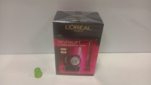 15 X BRAND NEW LOREAL PARIS REVITALIFT LASER RENEW DUO (DAY + EYE) TRAVEL COLLECTION TRIPLE ACTION WITH ADVANCED ANTI-AGEING - 15 / 50ml