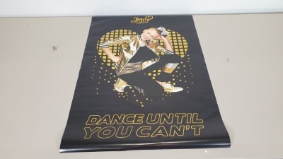 400 X BRAND NEW JOJO SIWA BLACK WALL POSTERS - IN 4 BOXES ""DANCE UNTIL YOU CANT""
