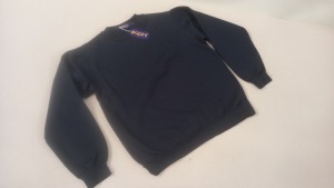 25 X BRAND NEW PAPINI NAVY SWEATSHIRTS - SIZE XS