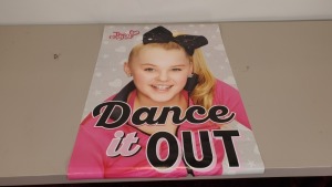 400 X BRAND NEW JOJO SIWA WALL POSTERS - IN 4 BOXES ""DANCE IT OUT""