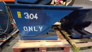 250 LITRE SKIP BIN WITH FLT TIPPING BASE