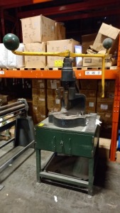 NORTON NO 6 FLY PRESS WITH CAST IRON TABLE