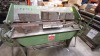 MORGAN RUSHWORTH MAUNUAL BOX FORMING MACHINE COMPLETE WITH A SELECTION OF FORMING BLADES