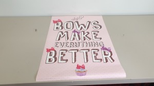 400 X BRAND NEW JOJO SIWA PINK WALL POSTERS - IN 4 BOXES ""BOWS MAKE EVERYTHING BETTER""