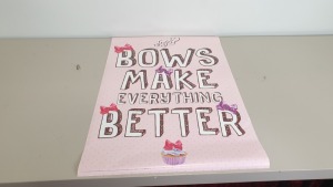400 X BRAND NEW JOJO SIWA PINK WALL POSTERS - IN 4 BOXES ""BOWS MAKE EVERYTHING BETTER""