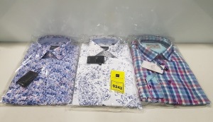20 X BRAND NEW MENS DESIGNER SHIRTS IN VARIOUS STYLES AND SIZES IE VENTI EDITION AND OSCAR OF SWEDEN