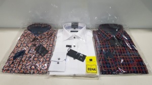 20 X BRAND NEW MENS DESIGNER SHIRTS IN VARIOUS STYLES AND SIZES IE ETERNA AND VENTI EDITION