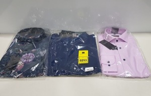 20 X BRAND NEW MENS DESIGNER SHIRTS IN VARIOUS STYLES AND SIZES IE ETERNA AND FYNCH HATTON