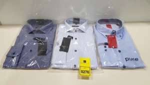 20 X BRAND NEW MENS DESIGNER SHIRTS IN VARIOUS STYLES AND SIZES IE ETERNA AND PURE