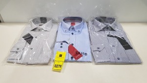 20 X BRAND NEW MENS DESIGNER SHIRTS IN VARIOUS STYLES AND SIZES IE ETERNA AND PURE