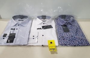20 X BRAND NEW MENS DESIGNER SHIRTS IN VARIOUS STYLES AND SIZES IE ETERNA AND GIORDANO