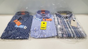 20 X BRAND NEW MENS DESIGNER SHIRTS IN VARIOUS STYLES AND SIZES IE ETERNA AND CAMEL ACTIVE
