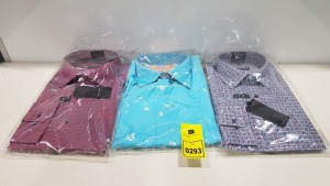 20 X BRAND NEW MENS DESIGNER SHIRTS IN VARIOUS STYLES AND SIZES IE FRESH FISH AND ETERNA