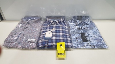 20 X BRAND NEW MENS DESIGNER SHIRTS IN VARIOUS STYLES AND SIZES IE ETERNA, OLYMP AND GIORDANO