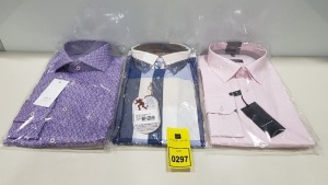 20 X BRAND NEW MENS DESIGNER SHIRTS IN VARIOUS STYLES AND SIZES IE ETERNA AND FRESH FISH