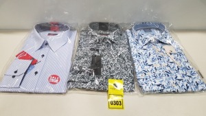 20 X BRAND NEW MENS DESIGNER SHIRTS IN VARIOUS STYLES AND SIZES IE ETERNA AND OLYMP