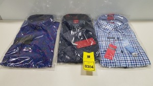 20 X BRAND NEW MENS DESIGNER SHIRTS IN VARIOUS STYLES AND SIZES IE ETERNA AND PURE