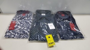 20 X BRAND NEW MENS DESIGNER SHIRTS IN VARIOUS STYLES AND SIZES IE PURE AND OSCAR OF SWEDEN