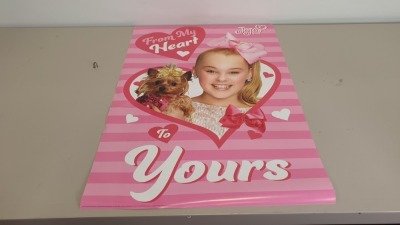 400 X BRAND NEW JOJO SIWA WALL POSTERS - IN 4 BOXES ""FROM MY HEART TO YOURS""