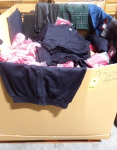 FULL PALLET OF APPROX 300+ PIECE WINTERBOTTOMS SCHOOL CLOTHES IE SHIRTS BLAZERS JUMPERS AND SKIRTS ETC.