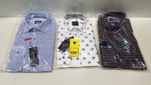 20 X BRAND NEW MENS DESIGNER SHIRTS IN VARIOUS STYLES AND SIZES IE HATICO AND VENTI