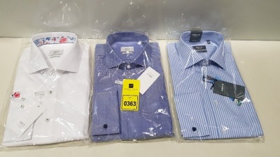 20 X BRAND NEW MENS DESIGNER SHIRTS IN VARIOUS STYLES AND SIZES IE ETERNA