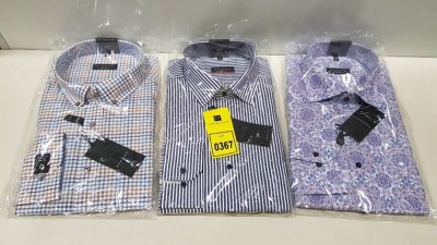 20 X BRAND NEW MENS DESIGNER SHIRTS IN VARIOUS STYLES AND SIZES IE ETERNA