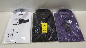 20 X BRAND NEW MENS DESIGNER SHIRTS IN VARIOUS STYLES AND SIZES IE ETERNA