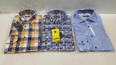 20 X BRAND NEW MENS DESIGNER SHIRTS IN VARIOUS STYLES AND SIZES IE ETERNA