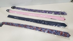 50 X BRAND NEW 100% SILK DESIGNER TIES IN VARIOUS STYLES IE DOMINIQUE, SILK, MICHAELIS AND OLYMP