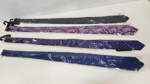 50 X BRAND NEW 100% SILK DESIGNER TIES IN VARIOUS STYLES IE DOMINIQUE, SILK, MICHAELIS AND OLYMP