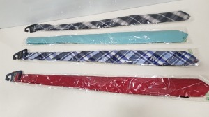 50 X BRAND NEW 100% SILK DESIGNER TIES IN VARIOUS STYLES IE DOMINIQUE, SILK, MICHAELIS AND OLYMP