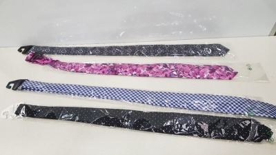 50 X BRAND NEW 100% SILK DESIGNER TIES IN VARIOUS STYLES IE DOMINIQUE, SILK, MICHAELIS AND OLYMP