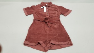 10 X BRAND NEW TOPSHOP BURGUNDY BUTTONED BODYSUIT UK SIZE 8 RRP £45.00 (TOTAL RRP £450.00)