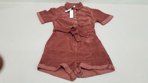 10 X BRAND NEW TOPSHOP BURGUNDY BUTTONED BODYSUIT UK SIZE 12 RRP £45.00 (TOTAL RRP £450.00)