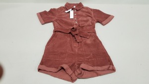 10 X BRAND NEW TOPSHOP BURGUNDY BUTTONED BODYSUIT UK SIZE 12 RRP £45.00 (TOTAL RRP £450.00)