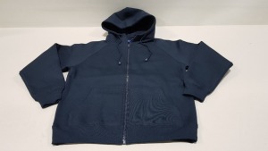 16 X BRAND NEW PAPINI NAVY FULL ZIP HOODED JACKETS SIZE SMALL