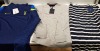 6 PIECE MIXED CLOTHING LOT CONTAINING FARAH TROUSERS SIZE W44 L32, GANT SKIRT SIZE MEDIUM, ALEXANDRE SUIT TROUSERS SIZE 32R, TOMMY HILFIGER TP SIZE XS, NIKE SPORTS TOP SIZE XL, TOMMY HILFIGER TOP SIZE XS