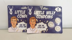 288 X LITTLE WILLY CONDOMS - IN 12 CARTONS OF 24 PCS